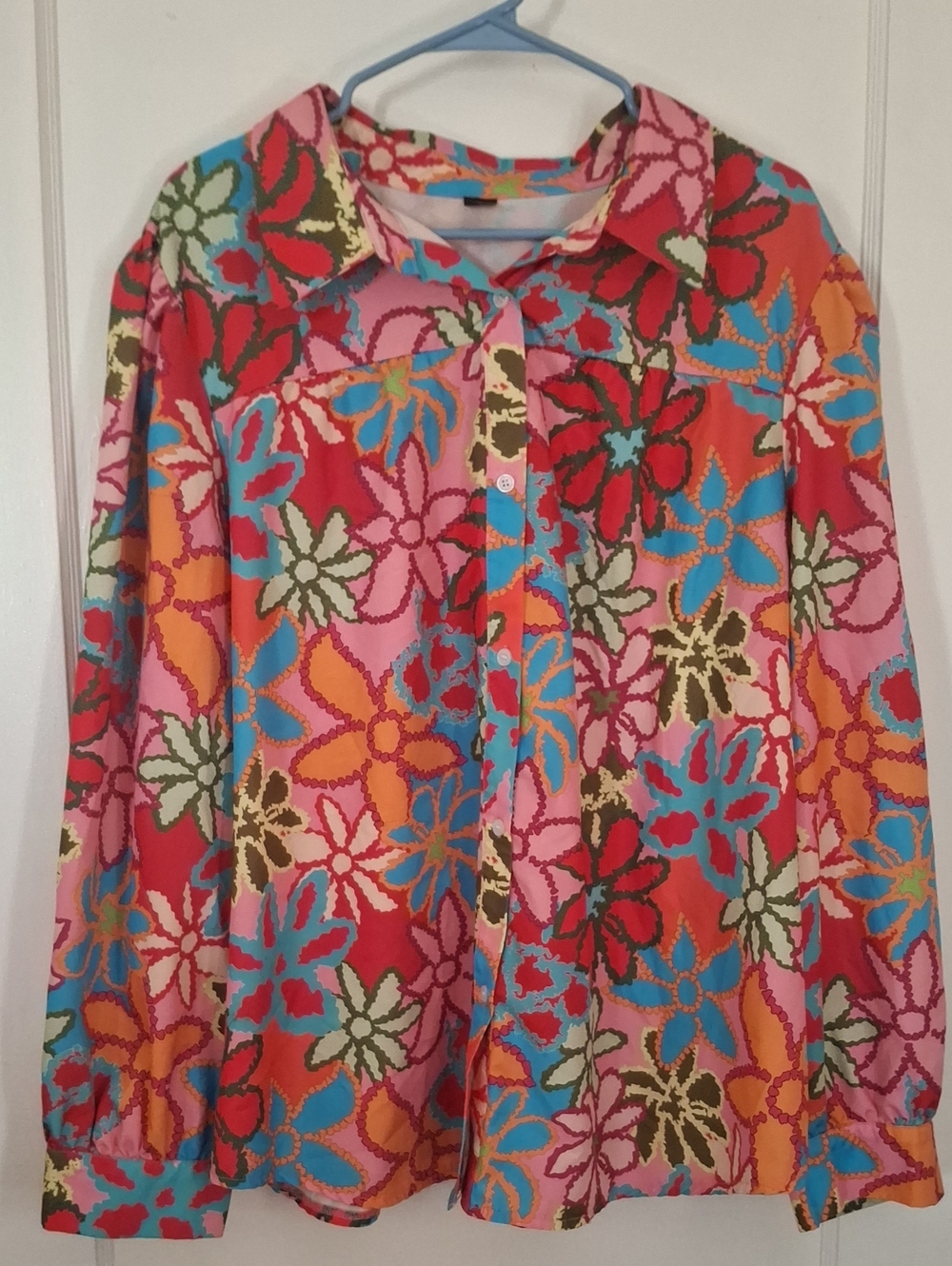 Women's  Floral Button-Up Shirt - Multicolor